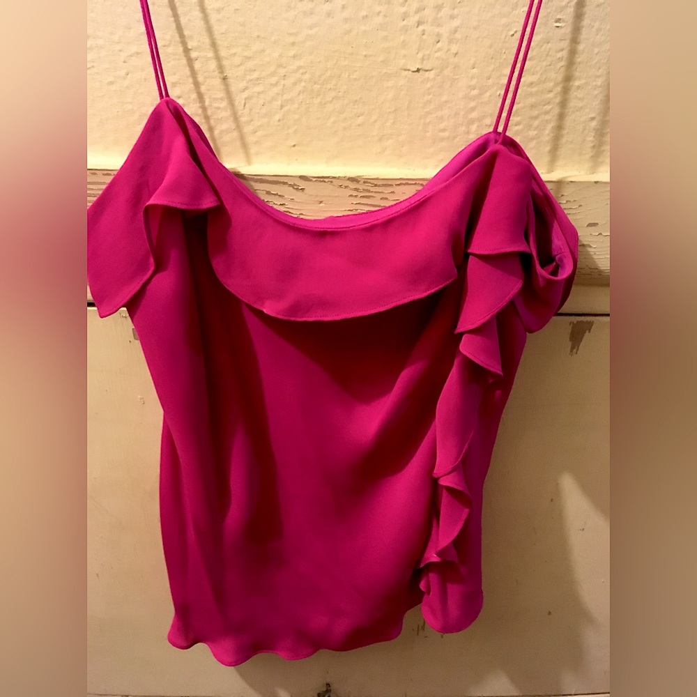 RALPH LAUREN 🔥SILK FUCHSIA TOP 12